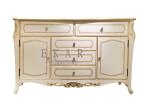 Dining Room Furniture Silver Finish Solid Wooden Cabinet FVC-188