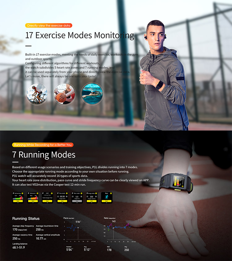 GPS Heart Rate Sensor Waterproof Smart Positioning Watches
