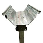 Rain Gutters Greenhouse Metal Frame Parts Galvanized Steel For Poly Tunnel