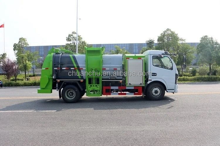Dongfeng Capt Pure Electric 5-Square Kitchen Garbage Truck at Eco-Friendly Waste Handling Solutions