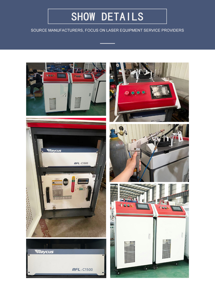 Raycus IPG JPT Max Optional Laser Source 3 in 1 Laser Welding Cutting Cleaning Machine with and Au3tech Laser Head