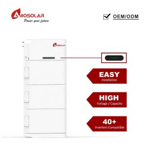 48v 51.2v 10-25kW High Voltage Lithium Battery Stack for Solar Energy Storage