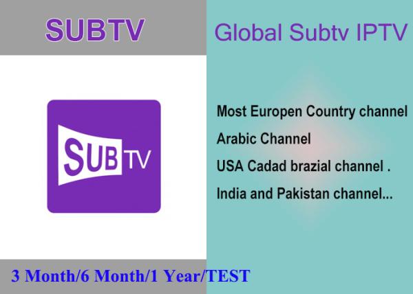 Subtv Support Full European like IT/UK/DE Canada Brazil Packages VOD EPG APK M3U