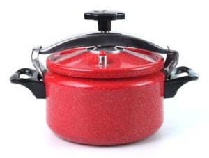 China Red Sanded Interior 3.6mm 11L Aluminium Pressure Cooker factory