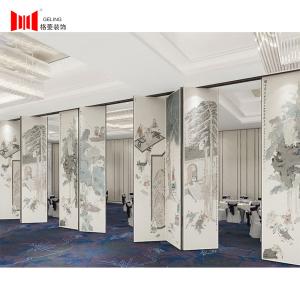 China Double Roller 80mm Thickness Modular Partition Wall For Hotel Hall factory