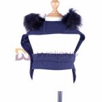 Detachable Plush Collar Wool Small Large Dog Fleece Jacket Coats For Winter BSCI