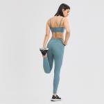 Women Longline Sports Bra Wirefree Padded Medium Support Yoga Bras Gym Running