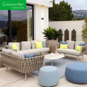 China Modern Outdoor Furniture for Your Patio Sun Terrace Rattan Garden Sofa Combination factory