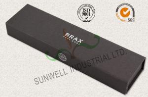 China Luxury Black Color Office Paper Box , Spot UV Coating Cardboard Packing Box factory