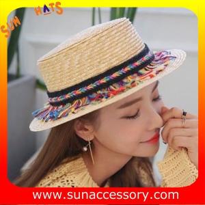 China AK16823 ladis boater hats summer hats , promotion hats and cap for sale factory
