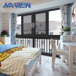 Guangdong NAVIEW American Style Vertical Sliding Aluminum Black Thermal Break