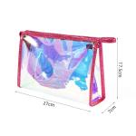 Hologram Laser Logo Toiletry Bag Lady Travel Storage Pouch Bag