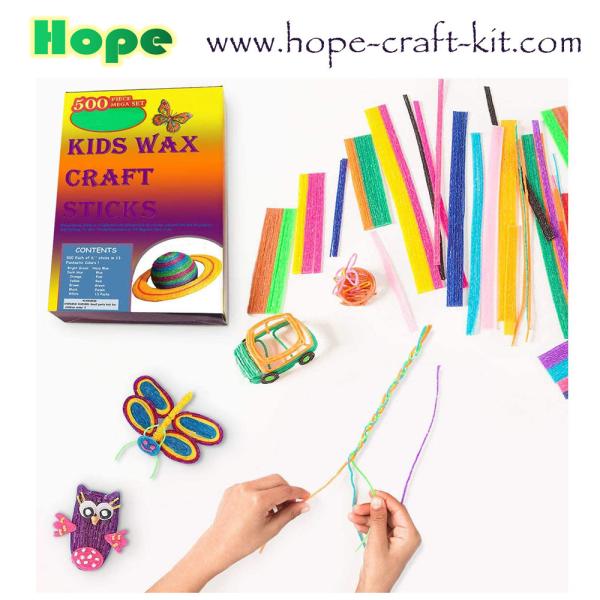 Magic Wax Sticks Wax Wire Wikki Stix Doodle Sticks for Children Kids DIY Hand