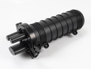 China Black FTTH Fiber Optic Cable Splice Box With CE RoHS FCC Certification factory