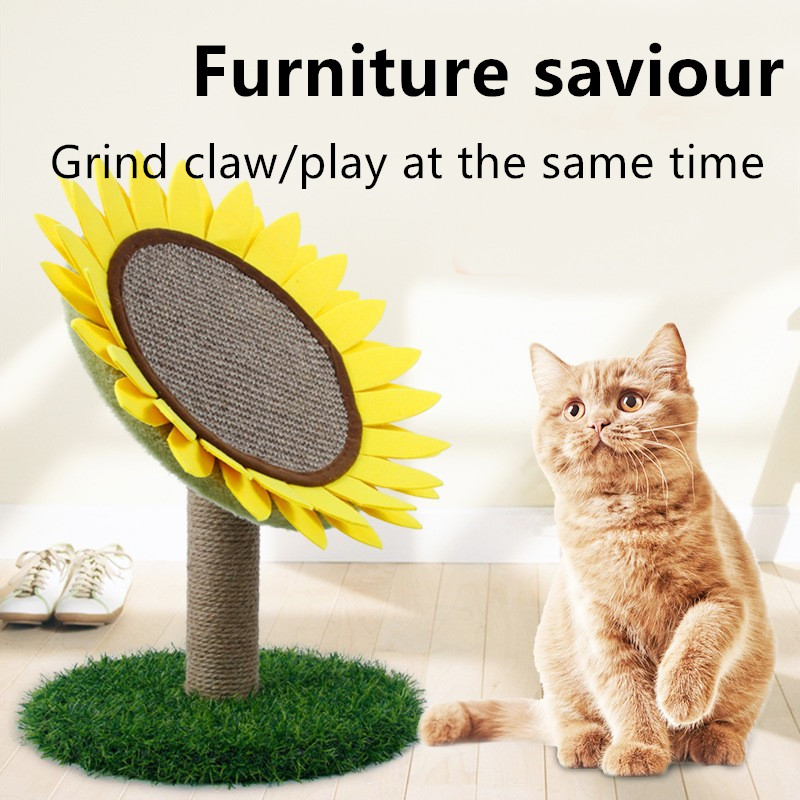 Pet Supplies Sisal Sunflower Cat Scratch Table Circular