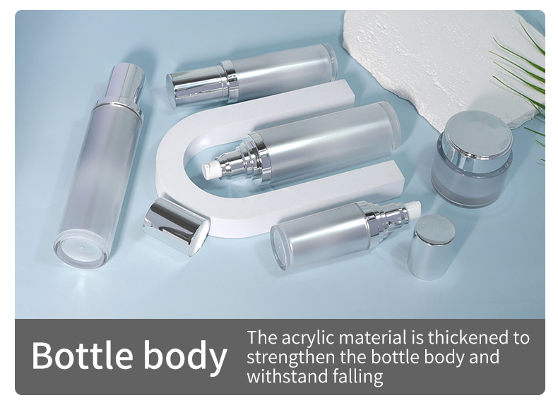 30g Cream Jar 50ml / 120ml Cosmetic Dropper Bottles Thick Wall Acrylic Skin Care Cosmetic Set