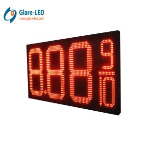 China 8.88 10 Inch 12 Inch 16 Inch Digital Petrol Station Sign Board Automatic Brightness factory