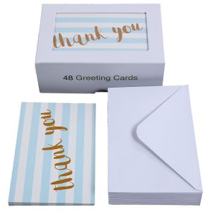 Blank Note Thanks Greeting Card / Personalized Greeting Cards Colorful Design