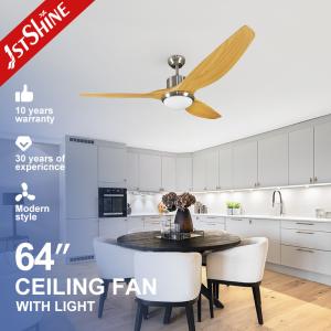 China Remote Control Abs Blades Dimmable LED Ceiling Fan 64 Inch Mulit Colors factory