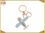 Colourful Zinc Alloy Material Metal Key Ring Holder Electroplate Hunging Dia