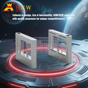 China HCW Quick Swing Turnstile Gate Sliding Mechanism Supermarket Entrance Turnstile factory