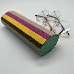 China Multicolor Cylindrical Hard Metal Eyeglass Case For Optical Eyeglasses factory