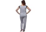 Soft Gery Melange Jersey Ladies Nightwear Women ' S Loungewear Outfits