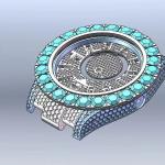 Excellent Polish VVS Moissanite Diamond Watch Hip Hop Iced Out Watches With GRA