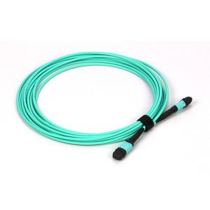 China Fiber Optic MTP MPO Trunk Cable Multimode OM3 OM4 3.0mm LSZH factory