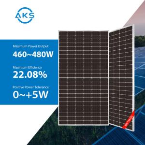 China 460W Huasun Solar Panels 465W 470W 475W 480W 144 Cells Two Sided Solar Panels factory