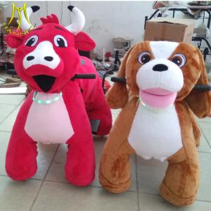 China Hansel Guangzhou cheap amusement ride on mental steel frame furry animal factory