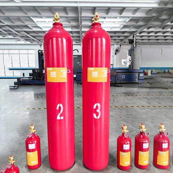 China Museums CO2 Cylinders For Enclosed Flooding Fire Suppression Systems factory