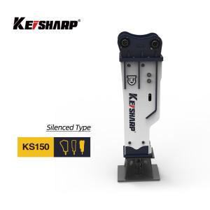 China Silenced Type 100mm Chisel Hydraulic Breaker For 10 Ton Excavator factory