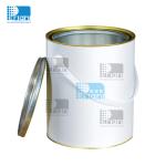 Round 4 Litre Empty Paint Tins Industry Metal Paint Container