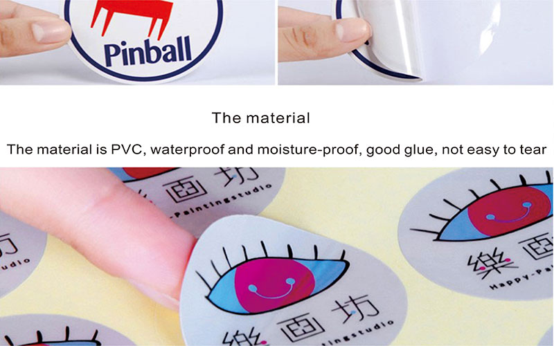 Eco Friendly Waterproof Qr Code Stickers , Custom Vinyl Self Adhesive Stickers