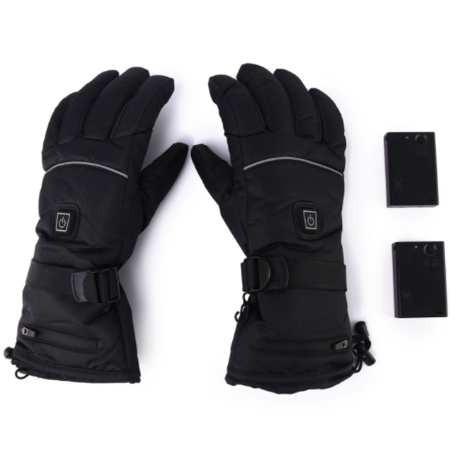 Anti Slip Thermal Heat Gloves PU Leather Composite Fiber Heating Element