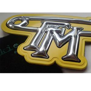 China High Frequency 3d printed Rubber Label Patch for Shoes factory