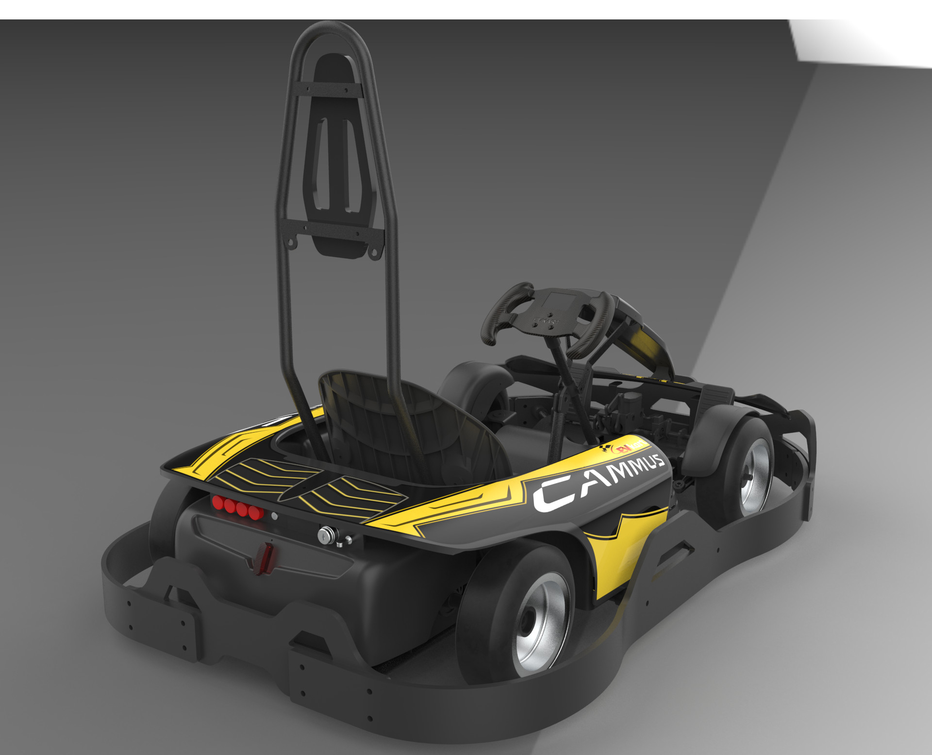 40km/h Electric Go Kart Terrain Clearance 43mm For Children / Adult