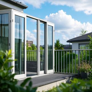 Lightweight Aluminum Folding Door Modern Open Style Corrosion Resistant
