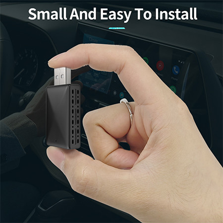 2-in-1 Mini USB Wireless Carplay Adapter Supports Original Car Wired Carplay to Wireless Carplay Android Auto Car Box