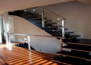 China Indoor Stainless Steel Railing With Powder Coating / Spray Paint Surface Treatment factory