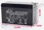 DJW12-8 12V 8AH UPS Leoch Sealed Lead Acid Battery For Mobility Scooter