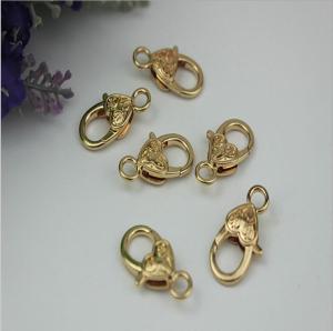 China Gold zinc alloy bag hardware mini 5 mm lanyard snap hook suitable for metal chains factory