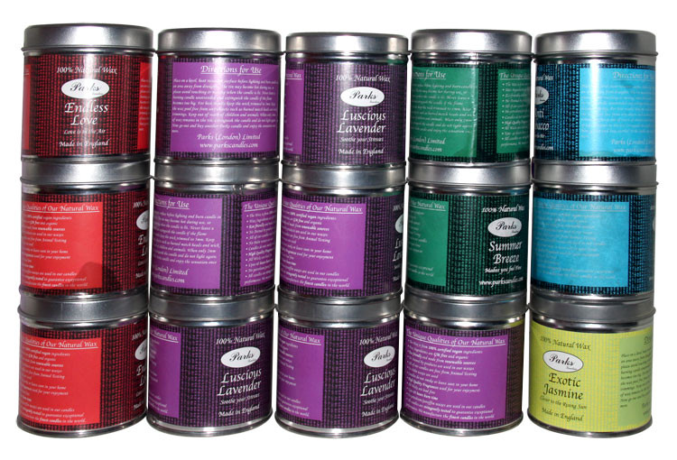 Customized Candle Tin Cans For Christmas Holiday And Traveling