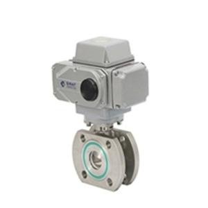 China Vacuum Aspiration V-Notch Cut Control Ball Valve factory