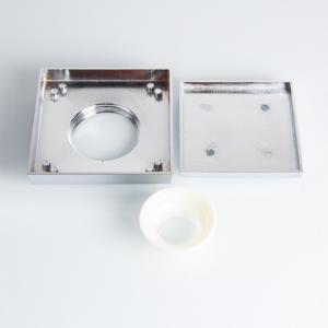 China Brass Shower 10x10cm Bathroom Floor Drain Strainer factory