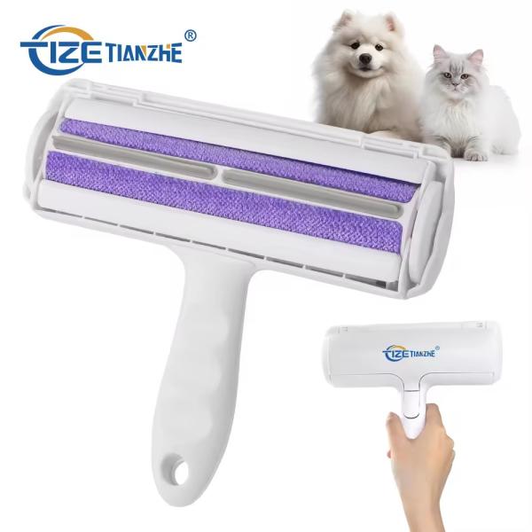 Reusable Pet Grooming Brush Couch Comb Self Cleaning Dog Hair Lint Roller Custom