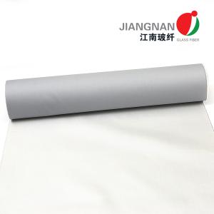 China 3732 15oz 0.5mm Grey PU Coated Fiberglass Cloth For Welding Curtain factory