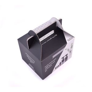 Recyclable Custom Size Cardboard Boxes , Milk Cardboard Box With Paper Handle