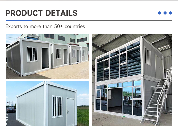 Detachable Container House Supply Golden Four Container House Ready with Top Roof Water Proof Sandwich Panel